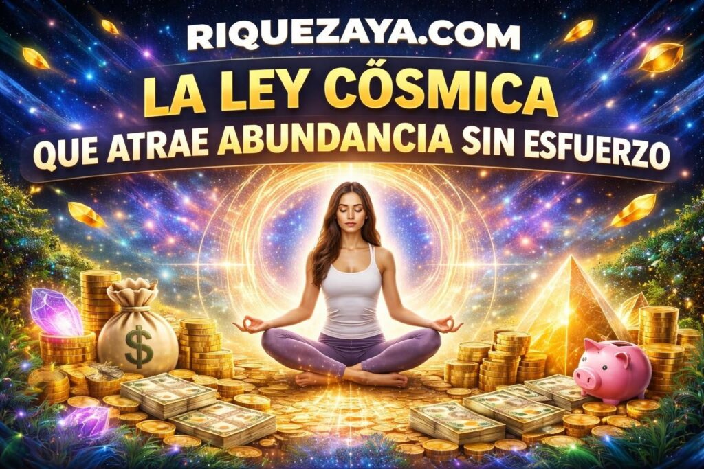 La ley cósmica que atrae abundancia sin esfuerzo