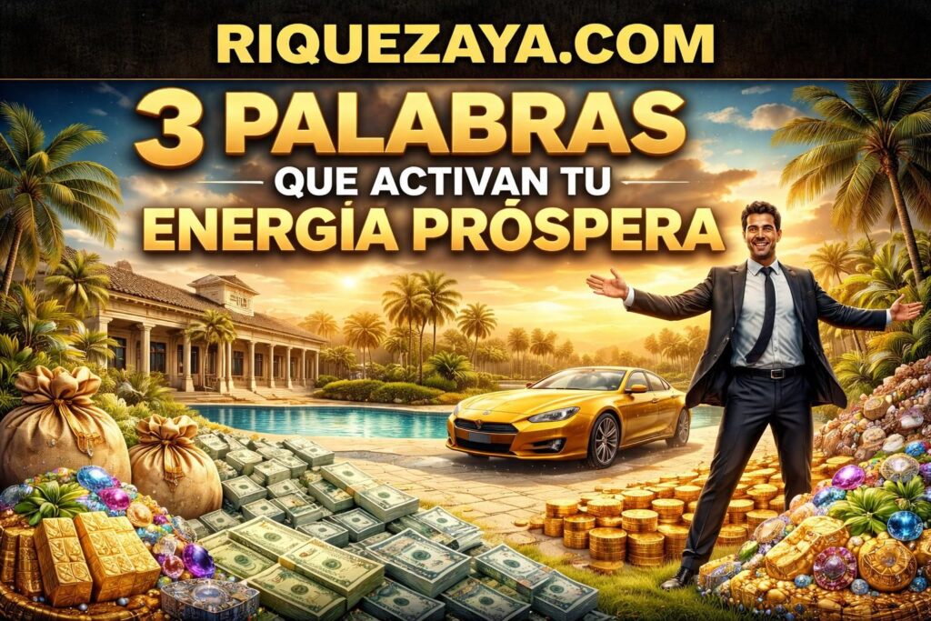 3 Palabras que activan tu energía próspera