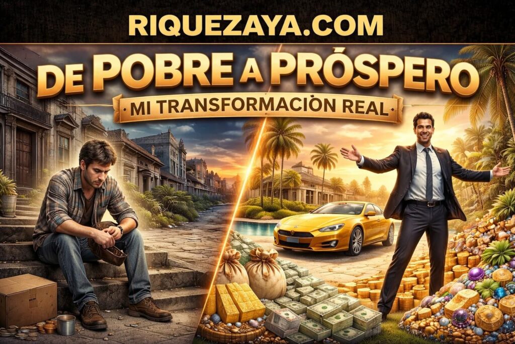 De pobre a próspero: mi transformación real