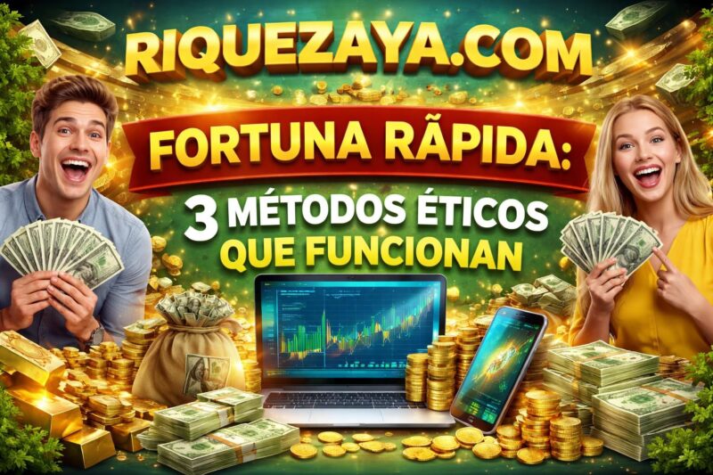 Fortuna rápida: 3 métodos éticos que funcionan