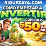 Cómo empezar a invertir con solo $50 al mes