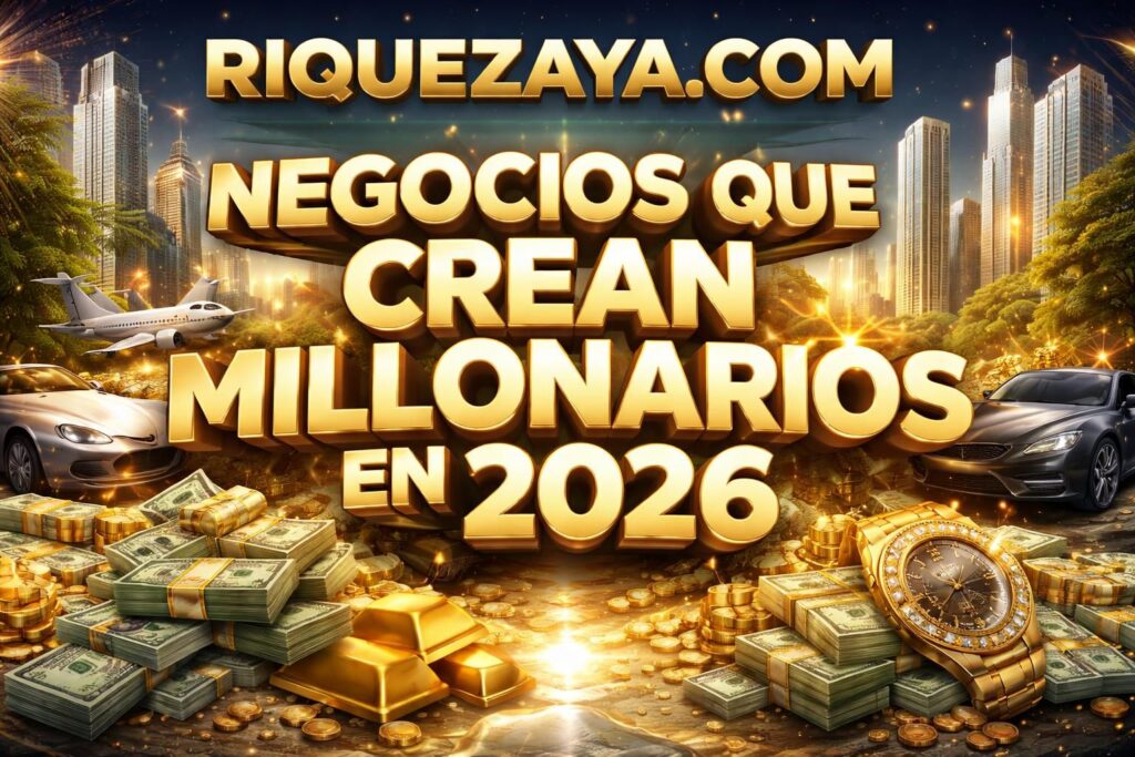 Negocios que crean millonarios en 2026