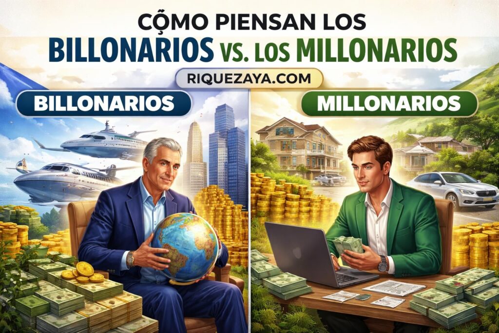 Cómo piensan los billonarios vs. los millonarios
