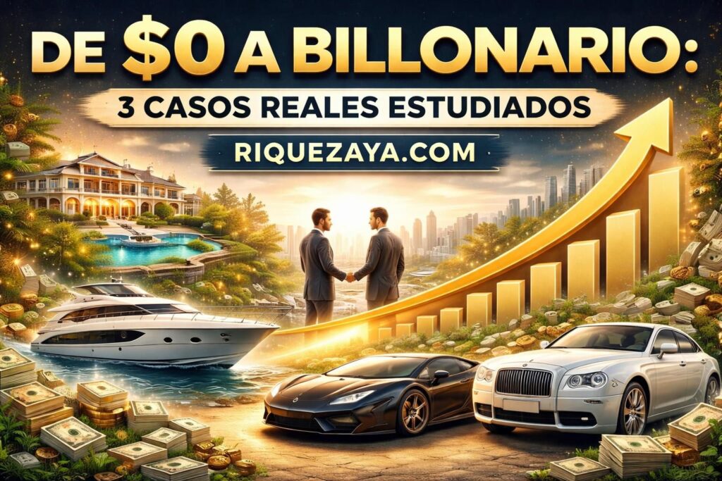 De $0 a billonario: 3 casos reales estudiados