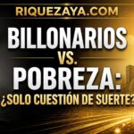 Billonarios vs. pobreza: ¿solo cuestión de suerte?