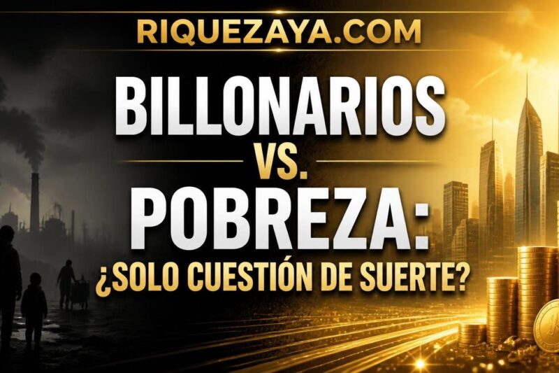 Billonarios vs. pobreza: ¿solo cuestión de suerte?
