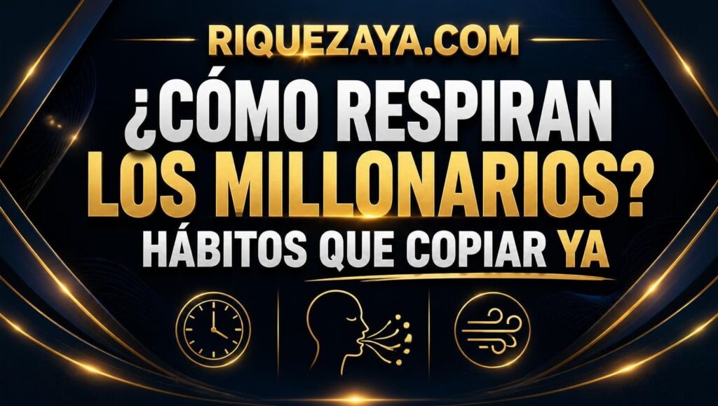 ¿Cómo respiran los millonarios? Hábitos que copiar YA