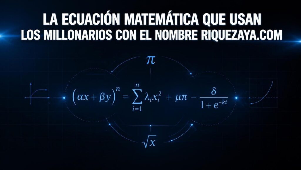 La ecuación matemática que usan los millonarios