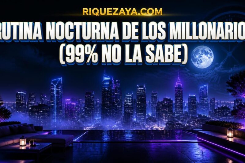 Rutina nocturna de los millonarios (99% no la sabe)