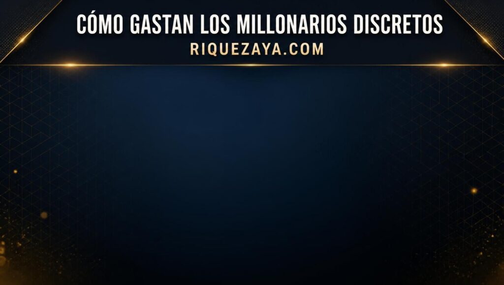 Cómo gastan los millonarios discretos